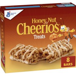 Honey Nut Cheerios Breakfast Cereal Treat Bars, Snack Bars, 8 ct
